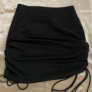 Tiger Mist Black Silk Skirt